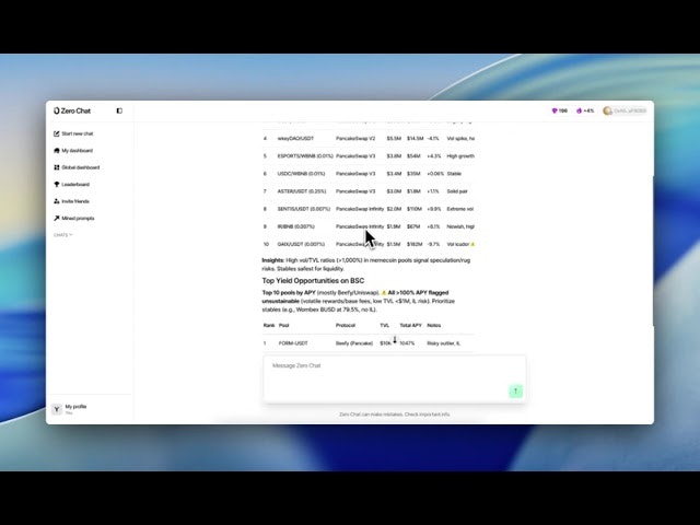 Zero Chat - The Web3 intelligence layer gallery image