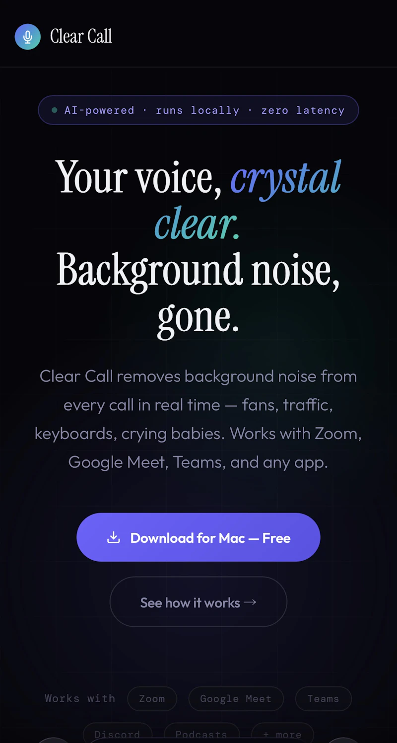 clear call screenshot 4