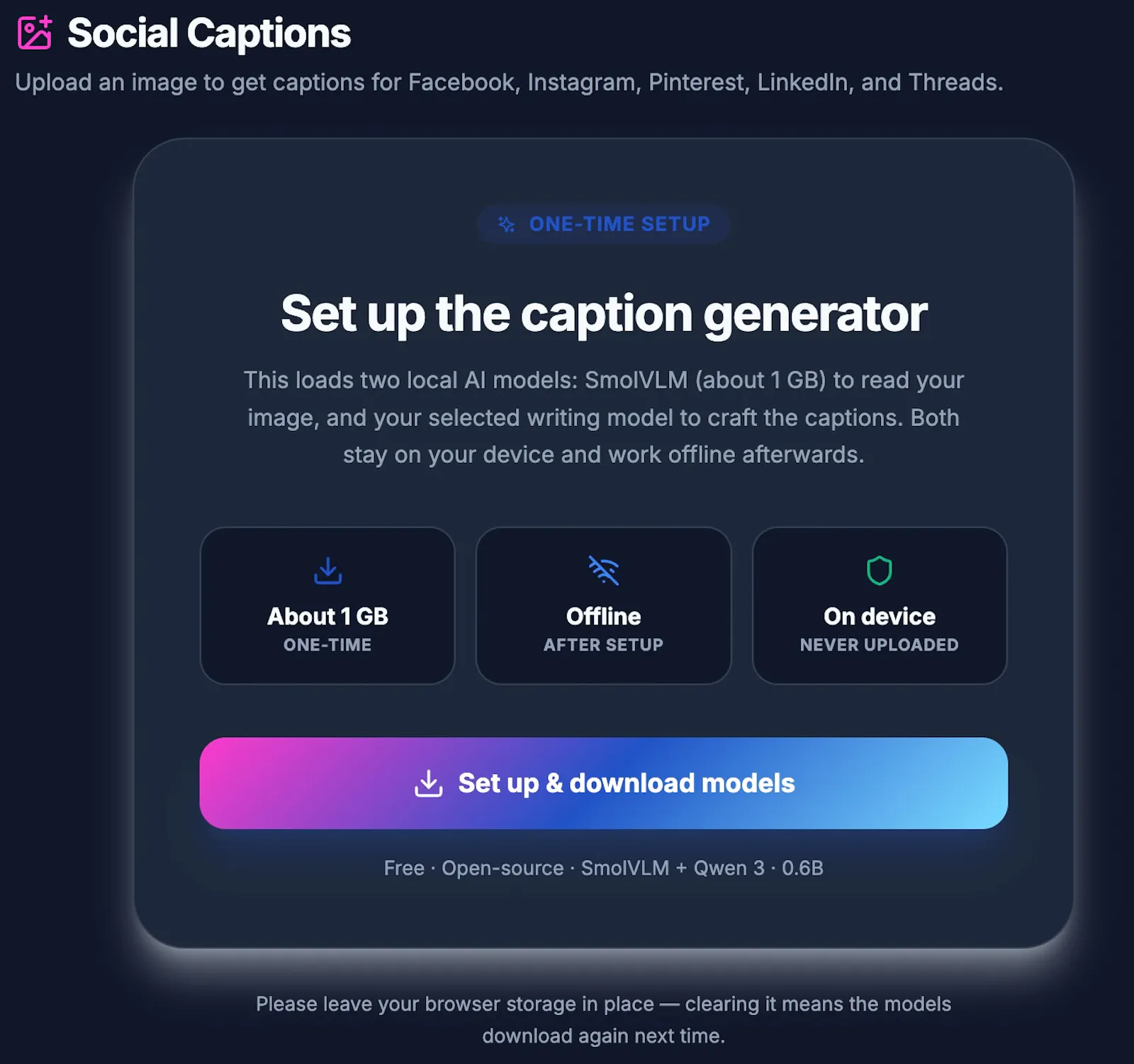 AI Social Captions screenshot 1
