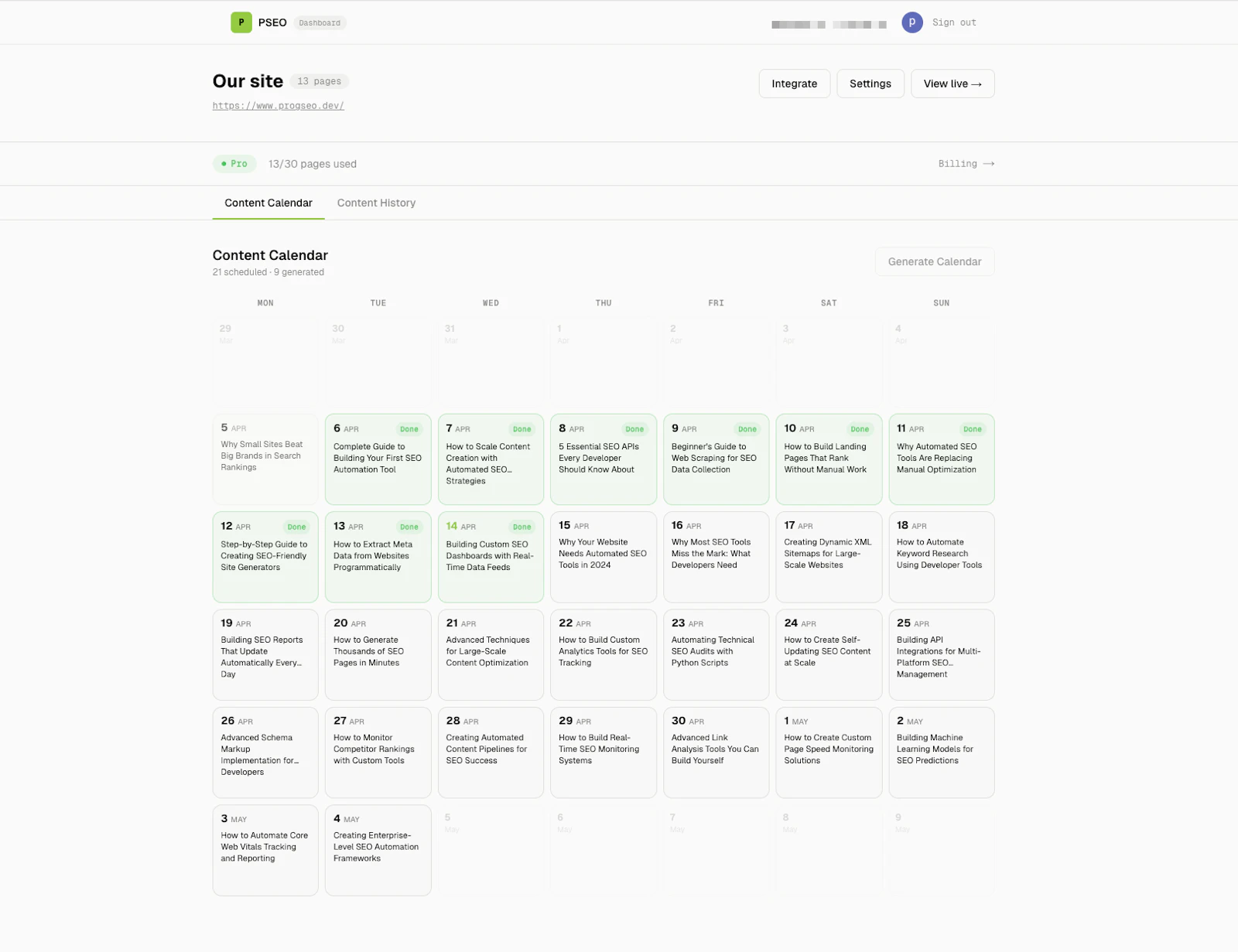ProgSEO.dev screenshot 3