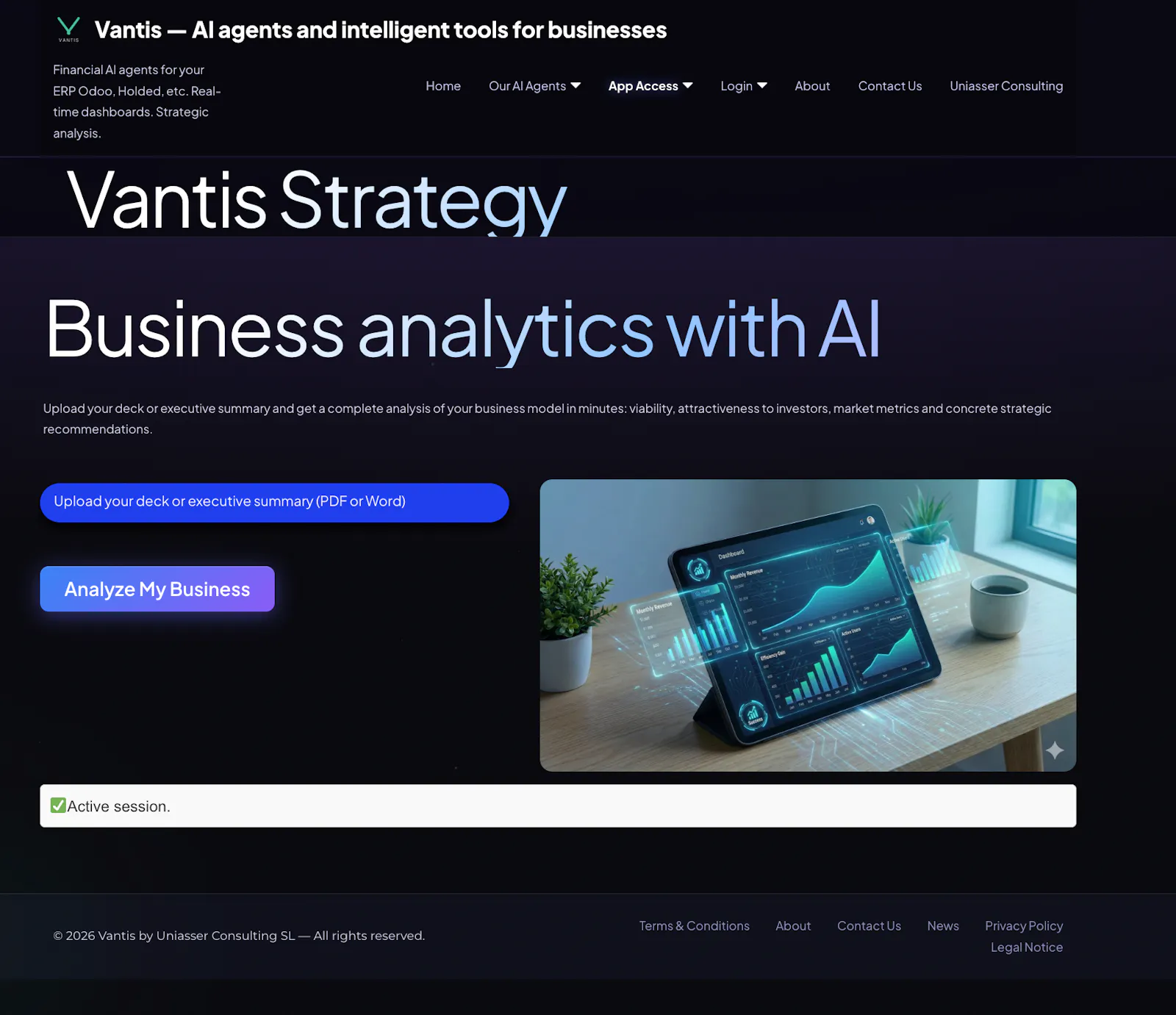 Vantis — Agentes de IA para tu ERP screenshot 1