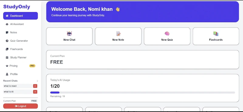 StudyOnly screenshot 2