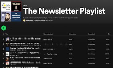 The Newsletter Playlist gallery image