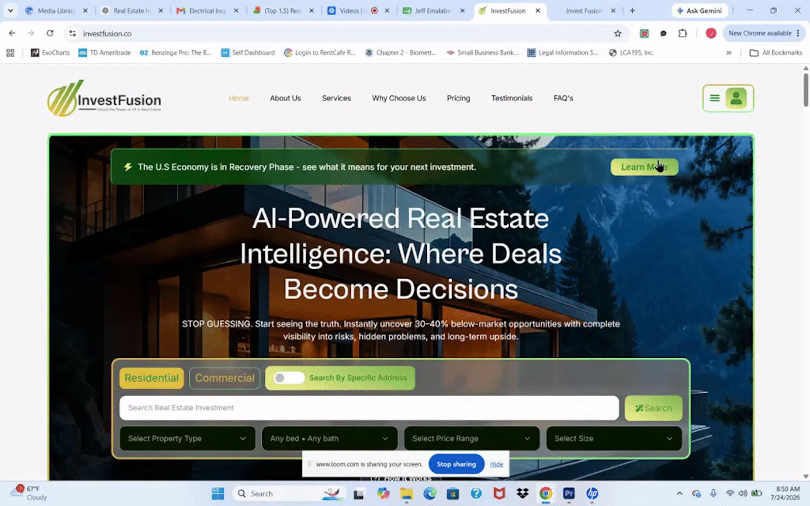 InvestFusion screenshot 1 (video preview)