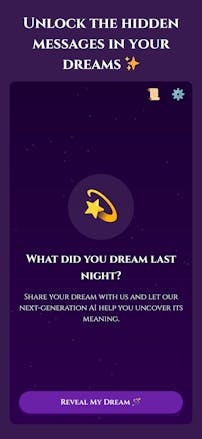 Dream Meaning Interpretations - Main product screenshot demonstrating key features and user interface