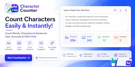 Character Counter Online Tool gallery image