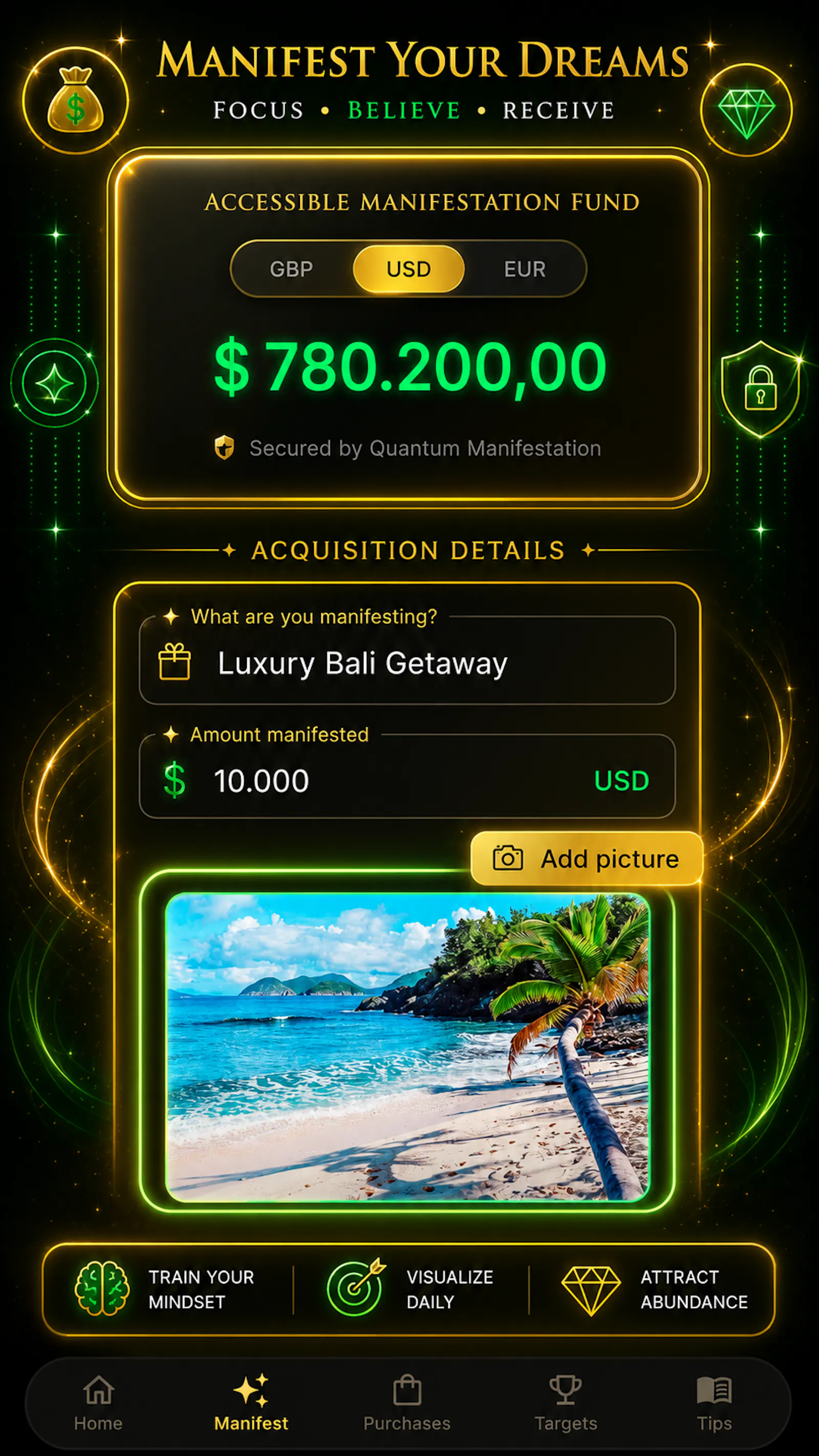 Quantum Vault: Manifest Money screenshot 2