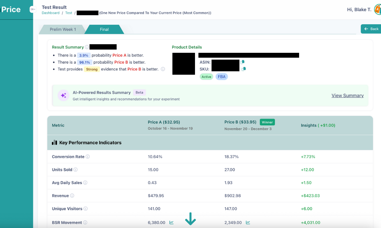 ProvenPrice - Screenshot 2 showing product features and functionality