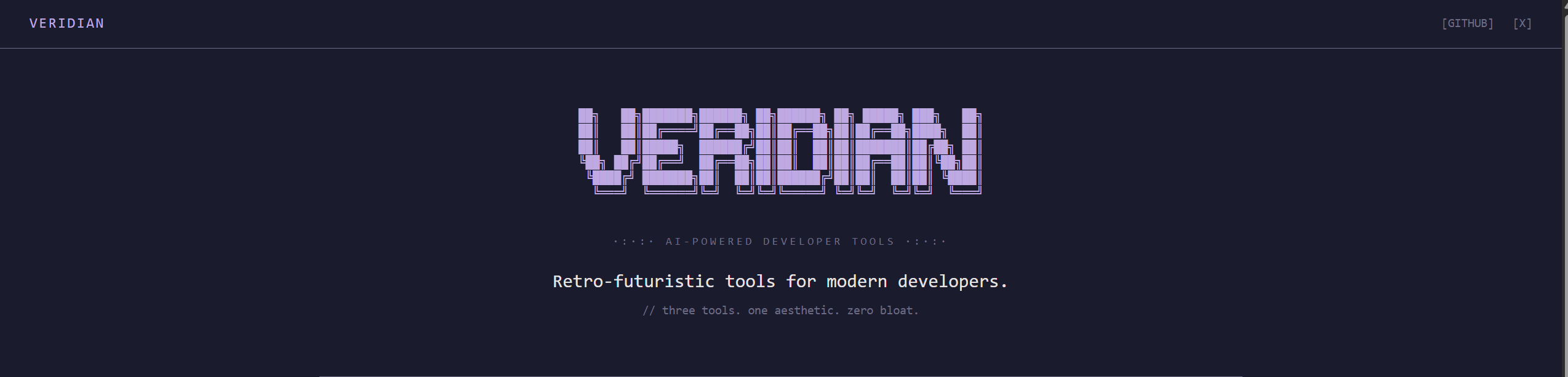 Retro Dev Tools - by VERIDIAN