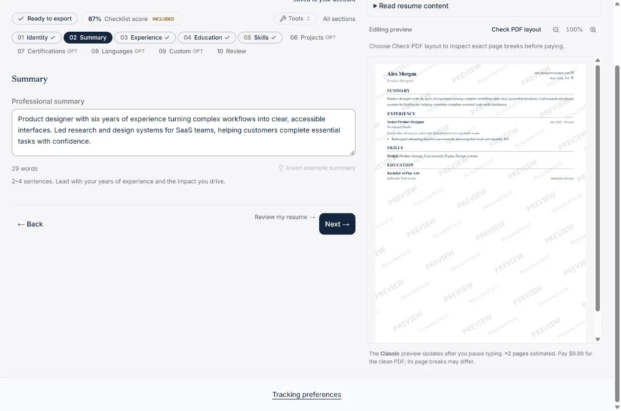 ResumeForU gallery image