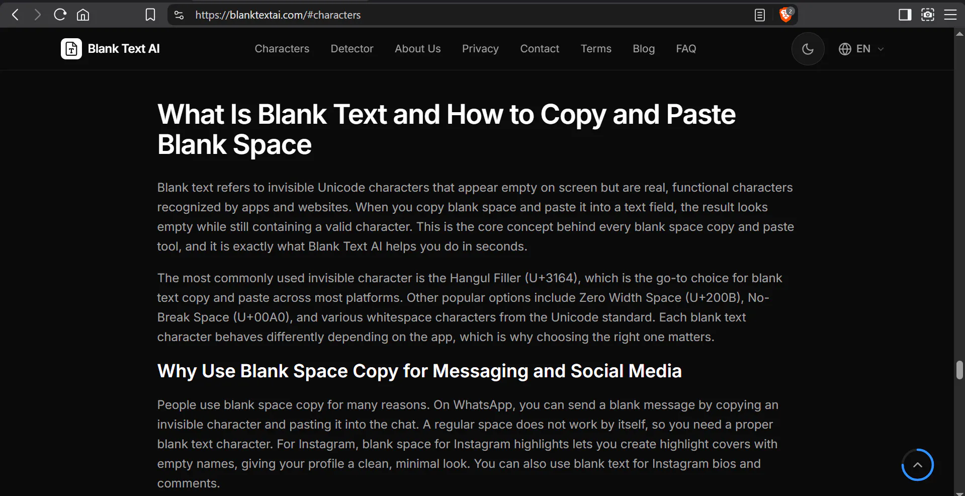 Blank Text AI gallery image