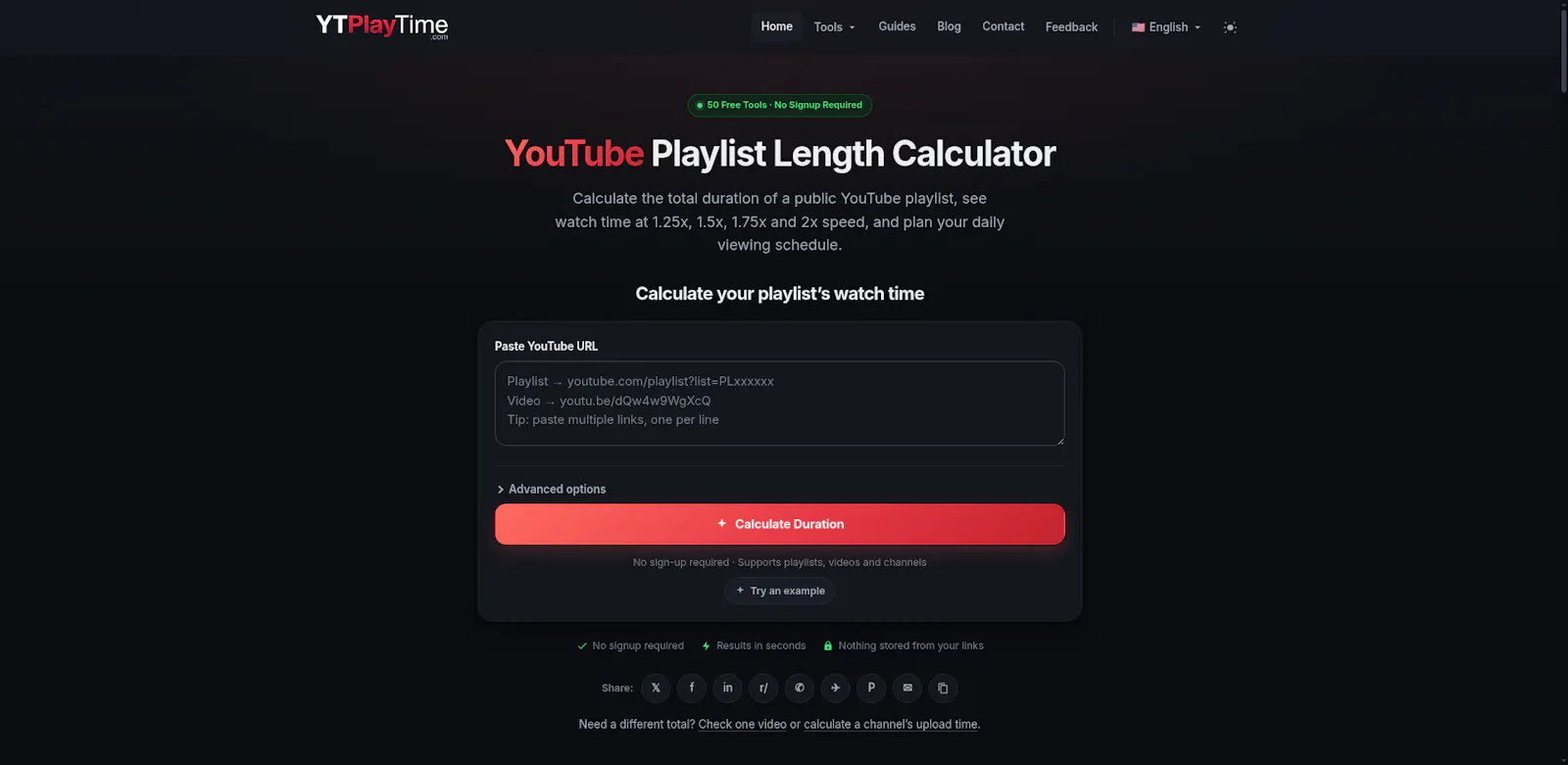 YTPlayTime screenshot 1