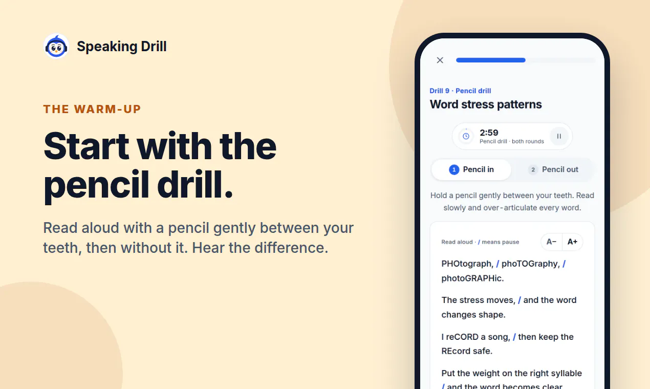 Speaking Drill gallery image