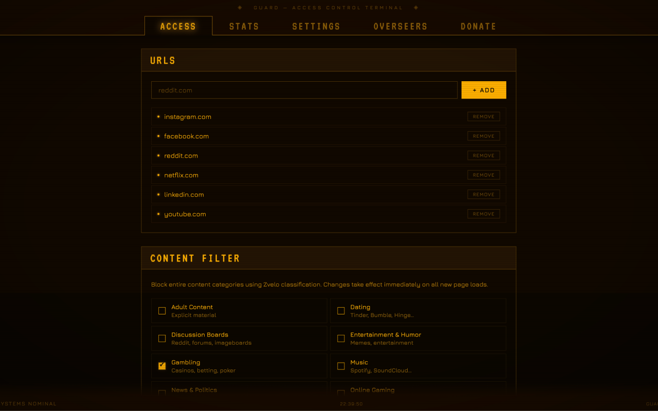 Vault Guard — RPG website blocker gallery image