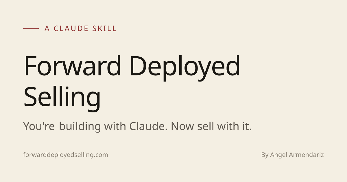 Forward Deployed Selling gallery image