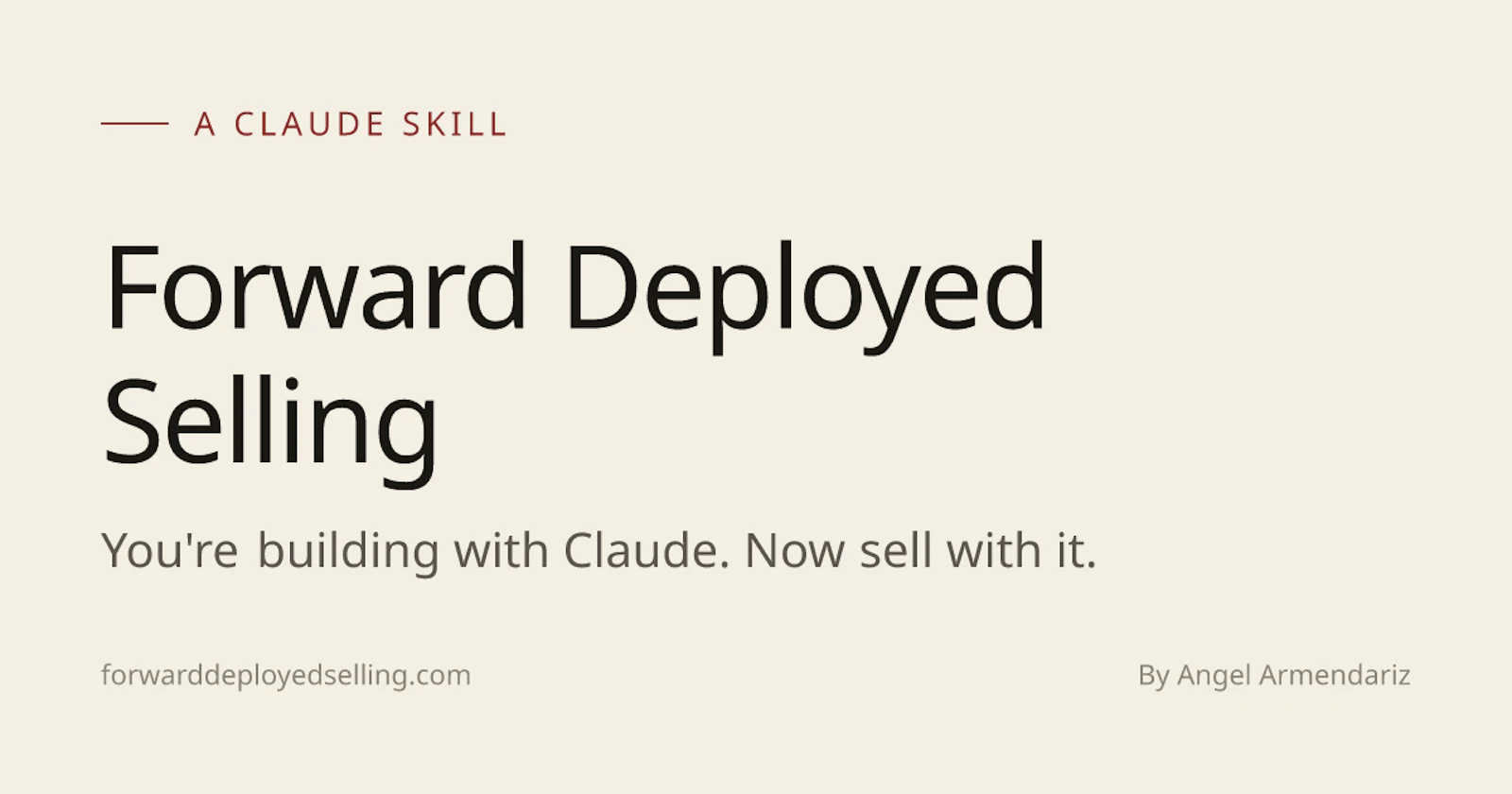 Forward Deployed Selling screenshot 1