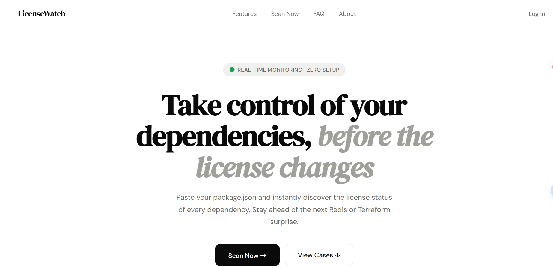 Open Source License Risk Scanner gallery image