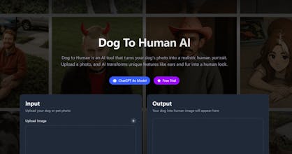 Dog To Human AI gallery image