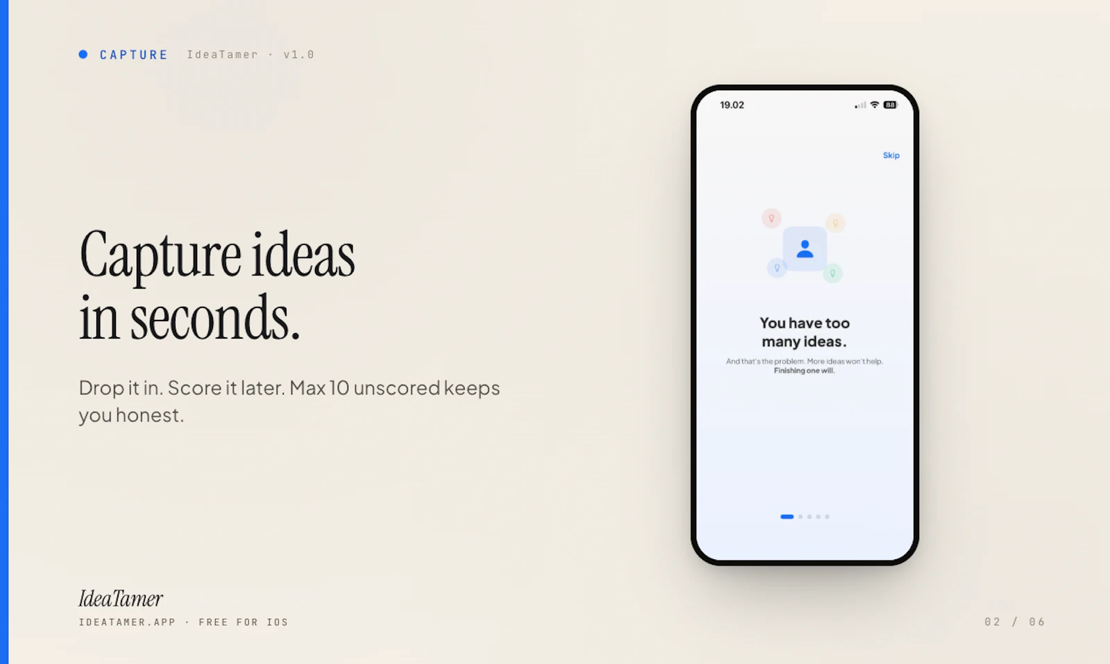 IdeaTamer screenshot 2