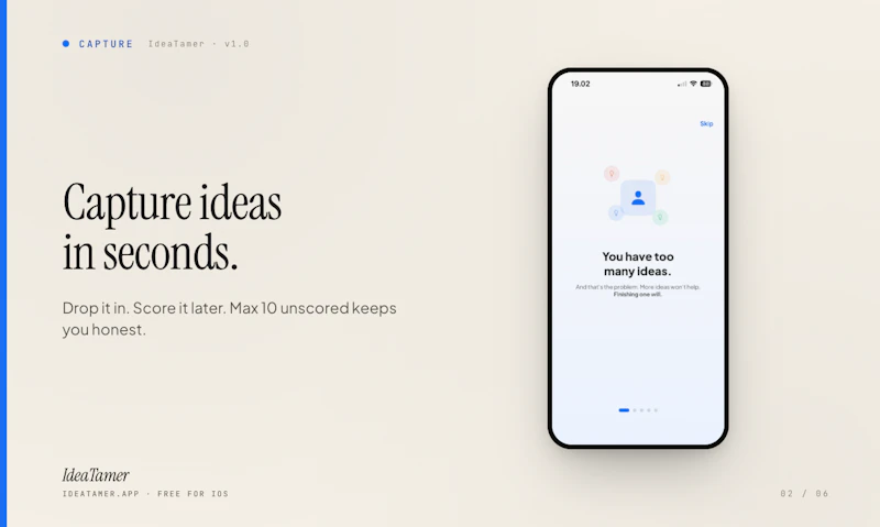 IdeaTamer screenshot 2