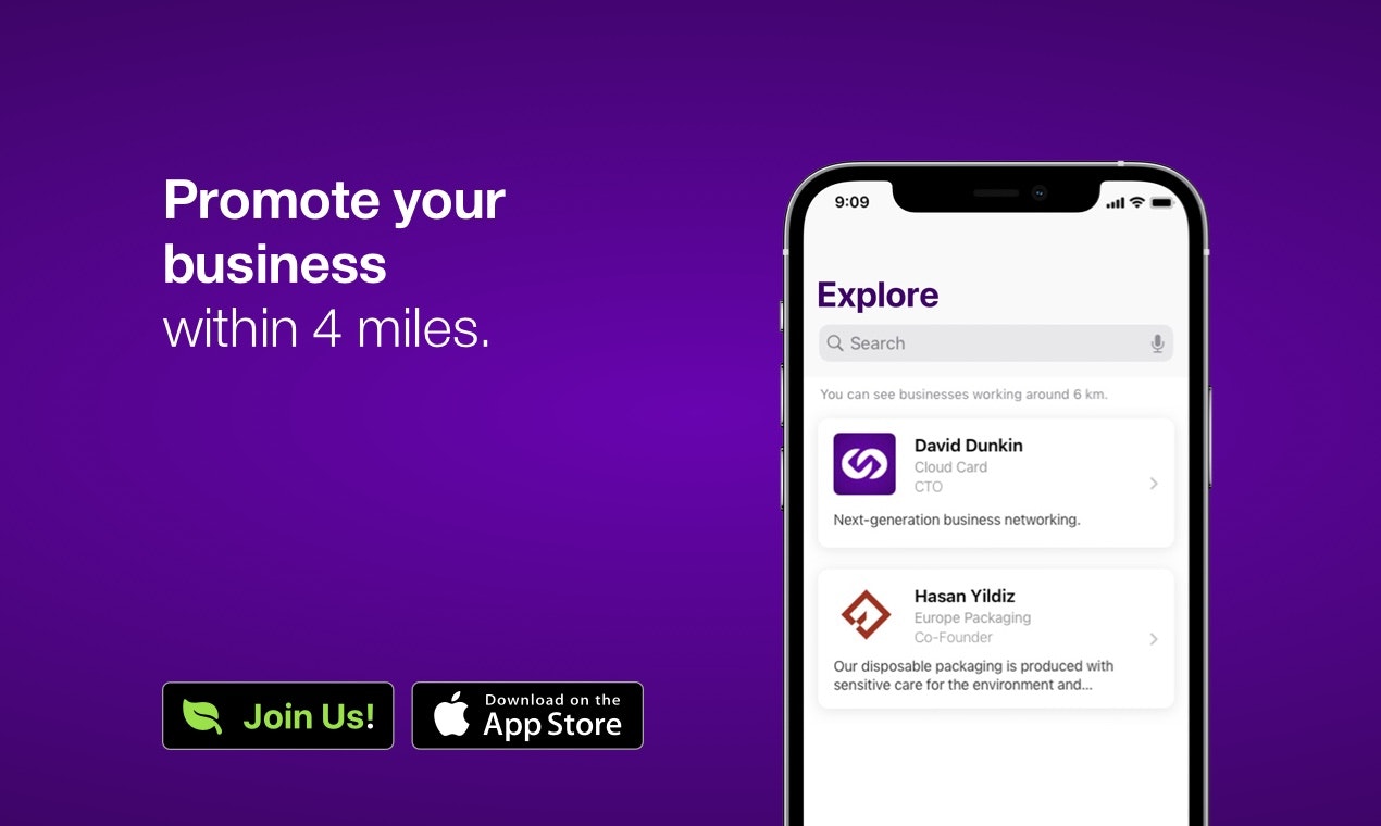 Cloud Digital Business Card App gallery image
