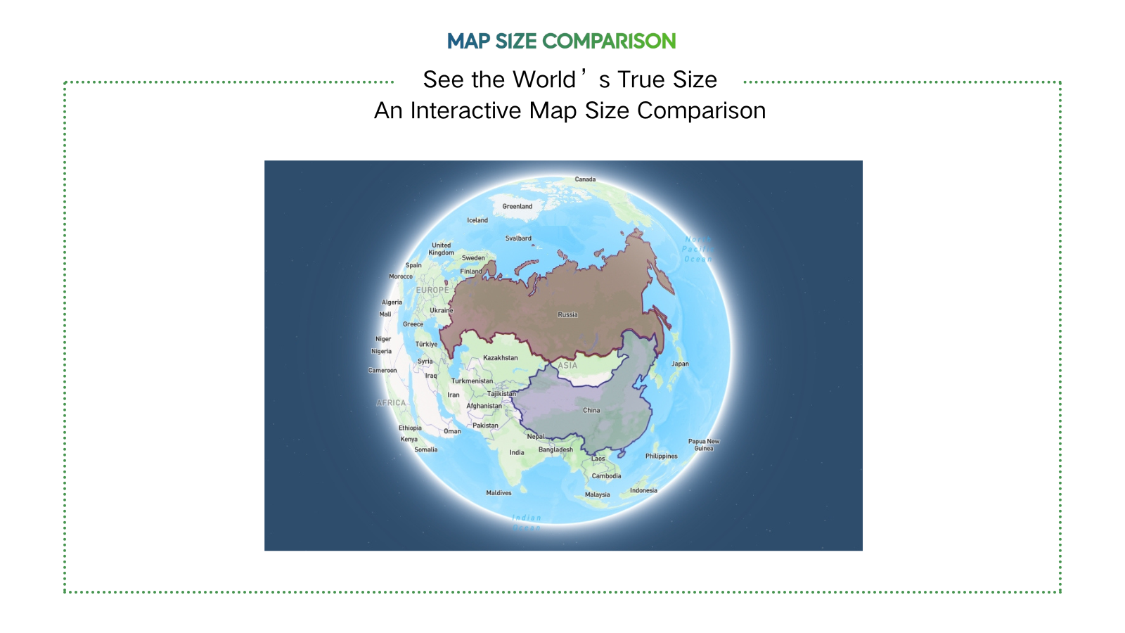 Compare Country Size logo