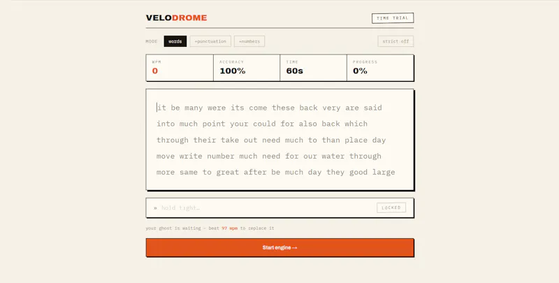 Velodrome screenshot 1