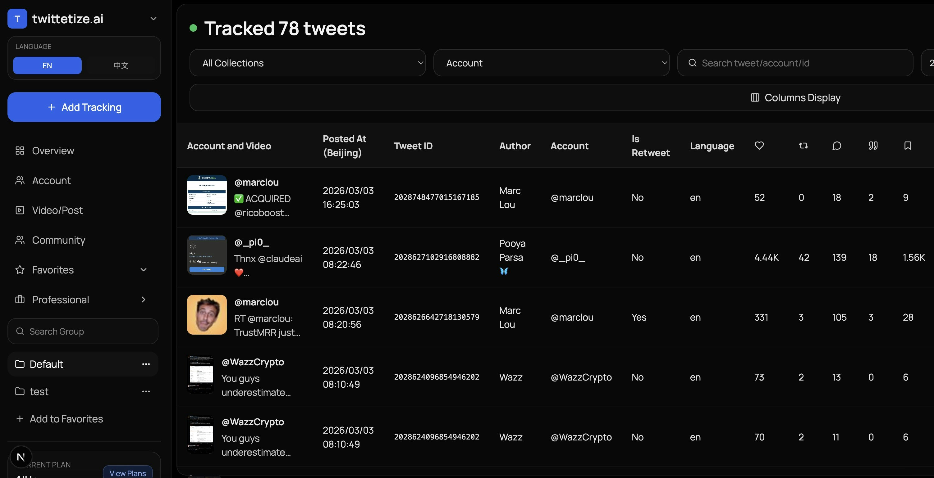 Make Twitter a predictable growth engine - Screenshot 5 showing product features and functionality