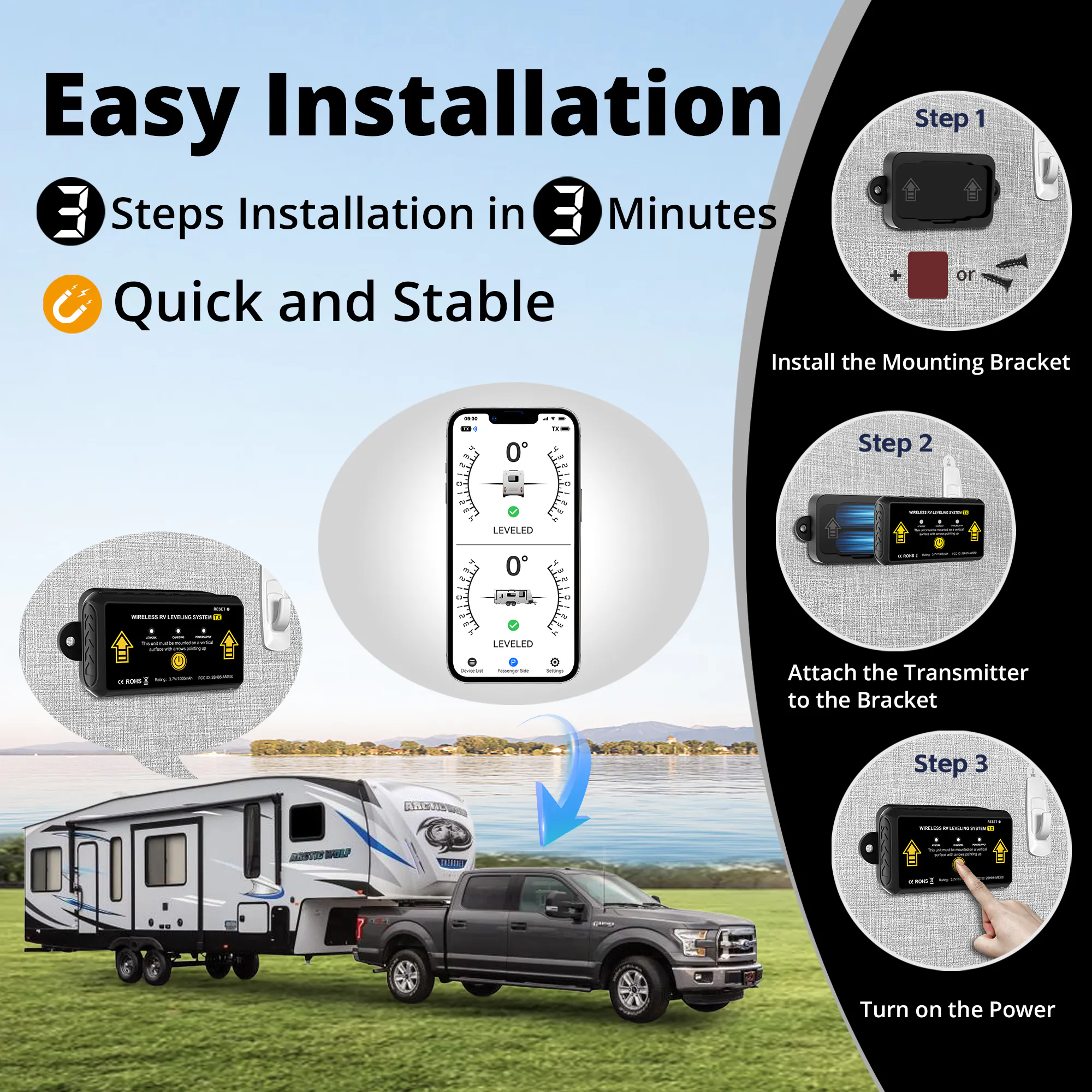 AUTOSIRS  RV Leveling System with APP gallery image