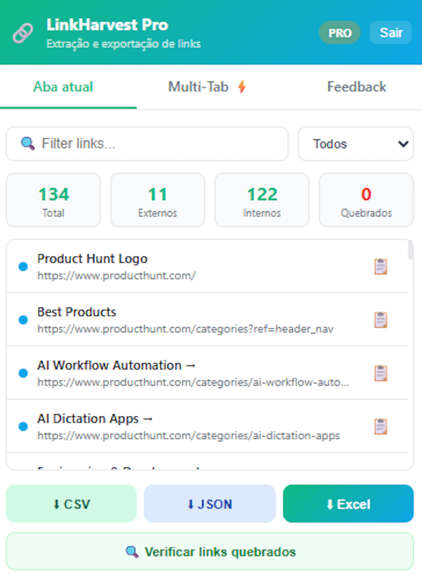 LinkHarvest Pro — Extract Links  screenshot 4