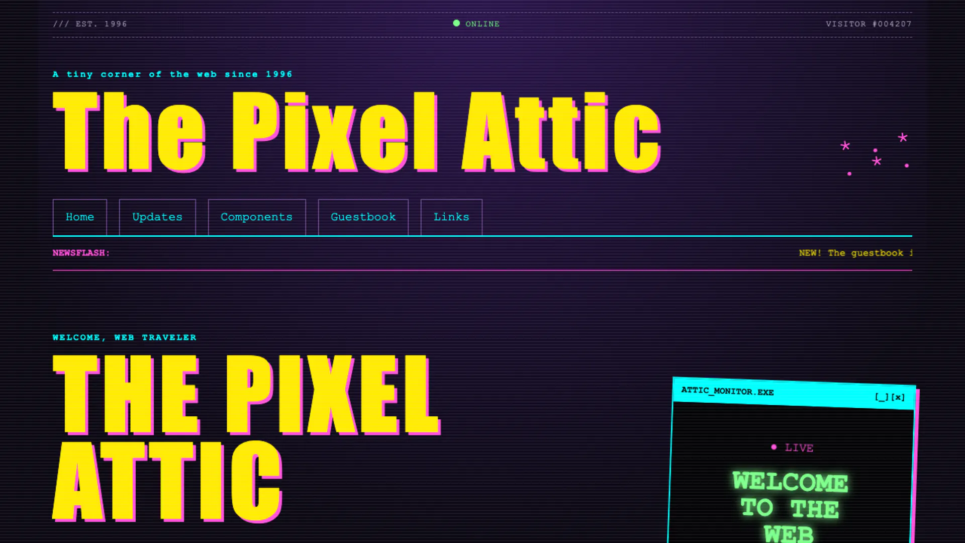 Retro Portal - Web Template gallery image