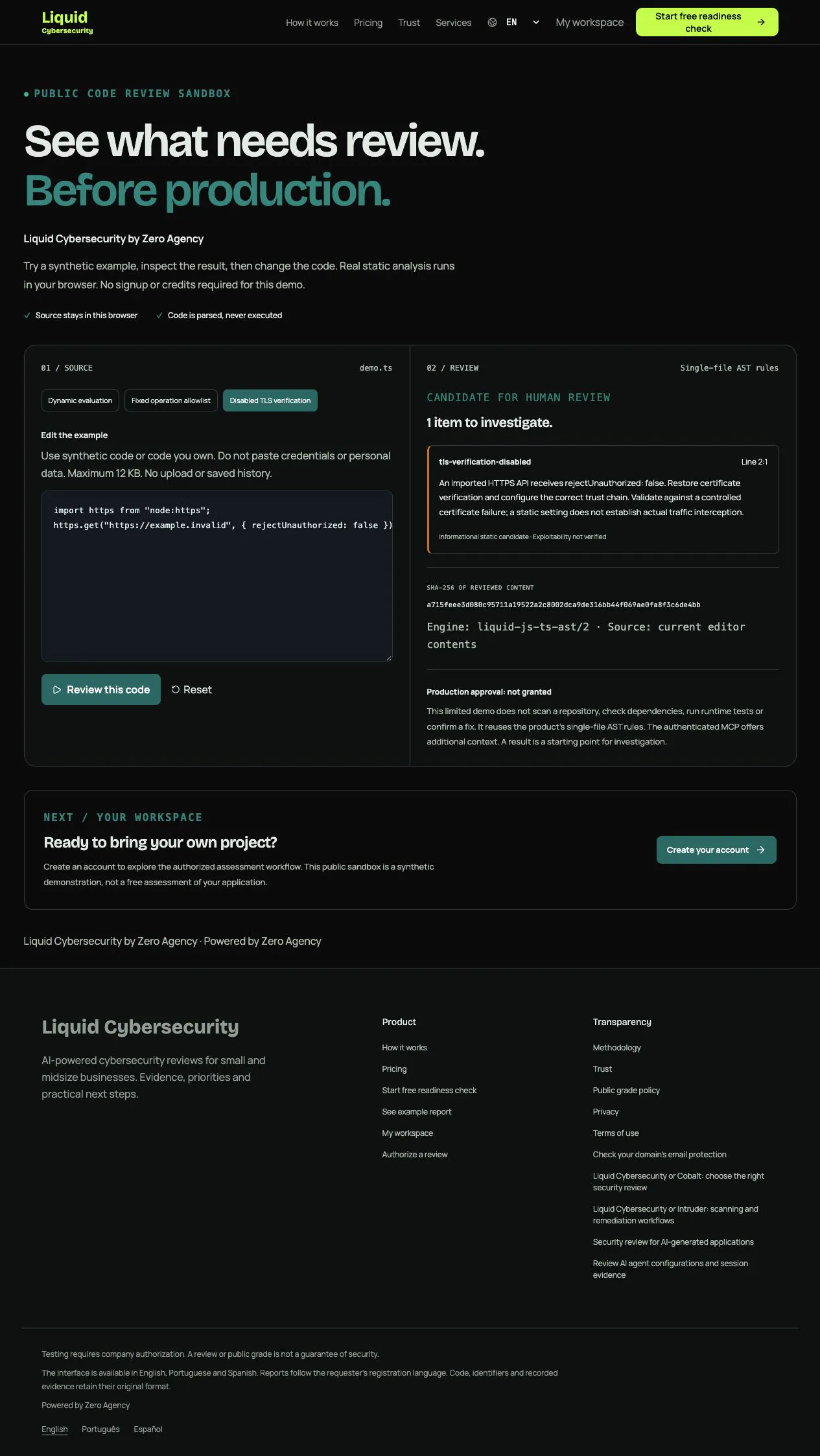 Liquid Cybersecurity by Zero Agency gallery image