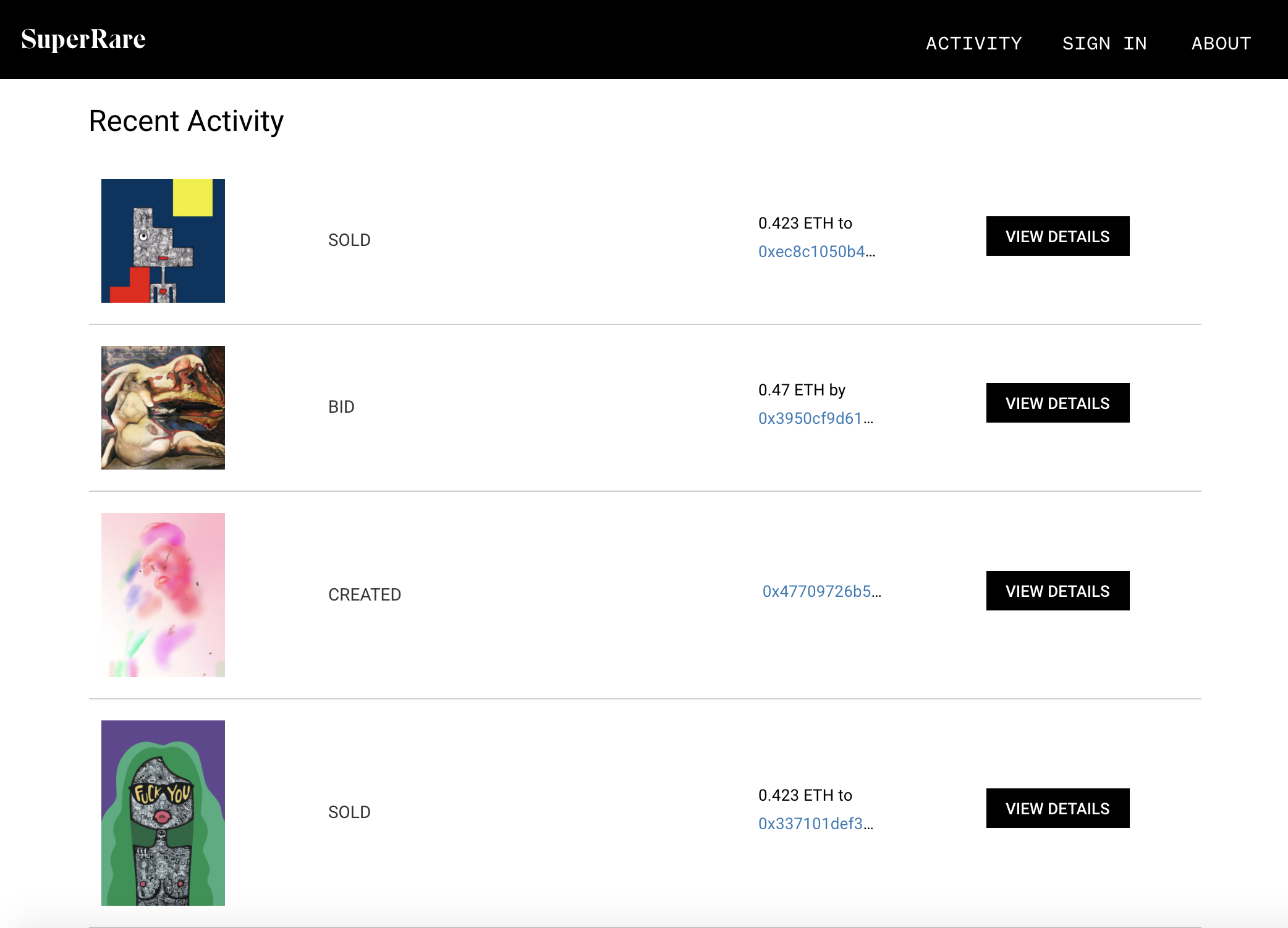 SuperRare gallery image