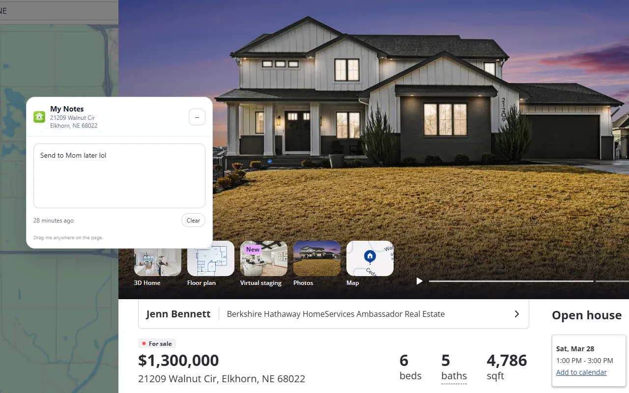 Zillow Notes のプロダクトバナー