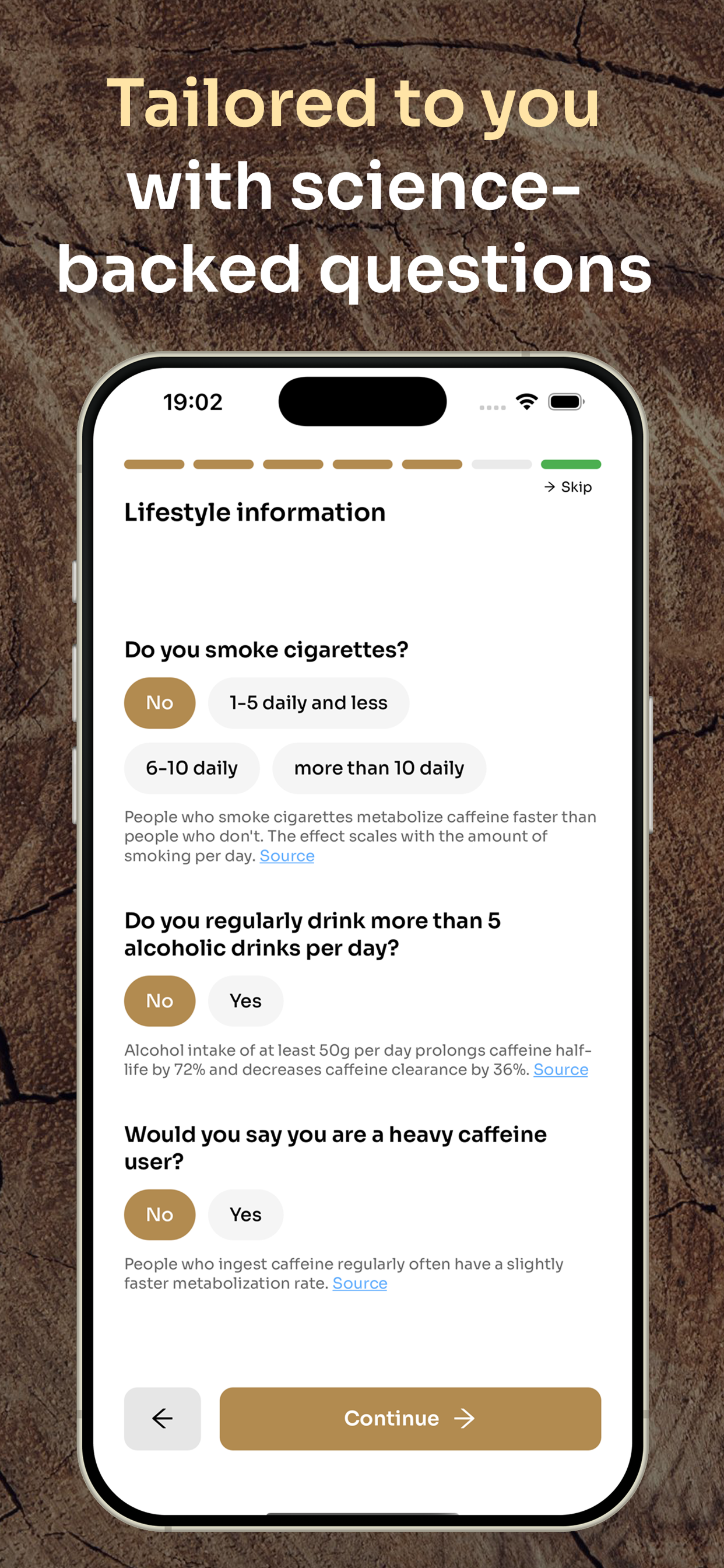 Caffeine Clock screenshot 2