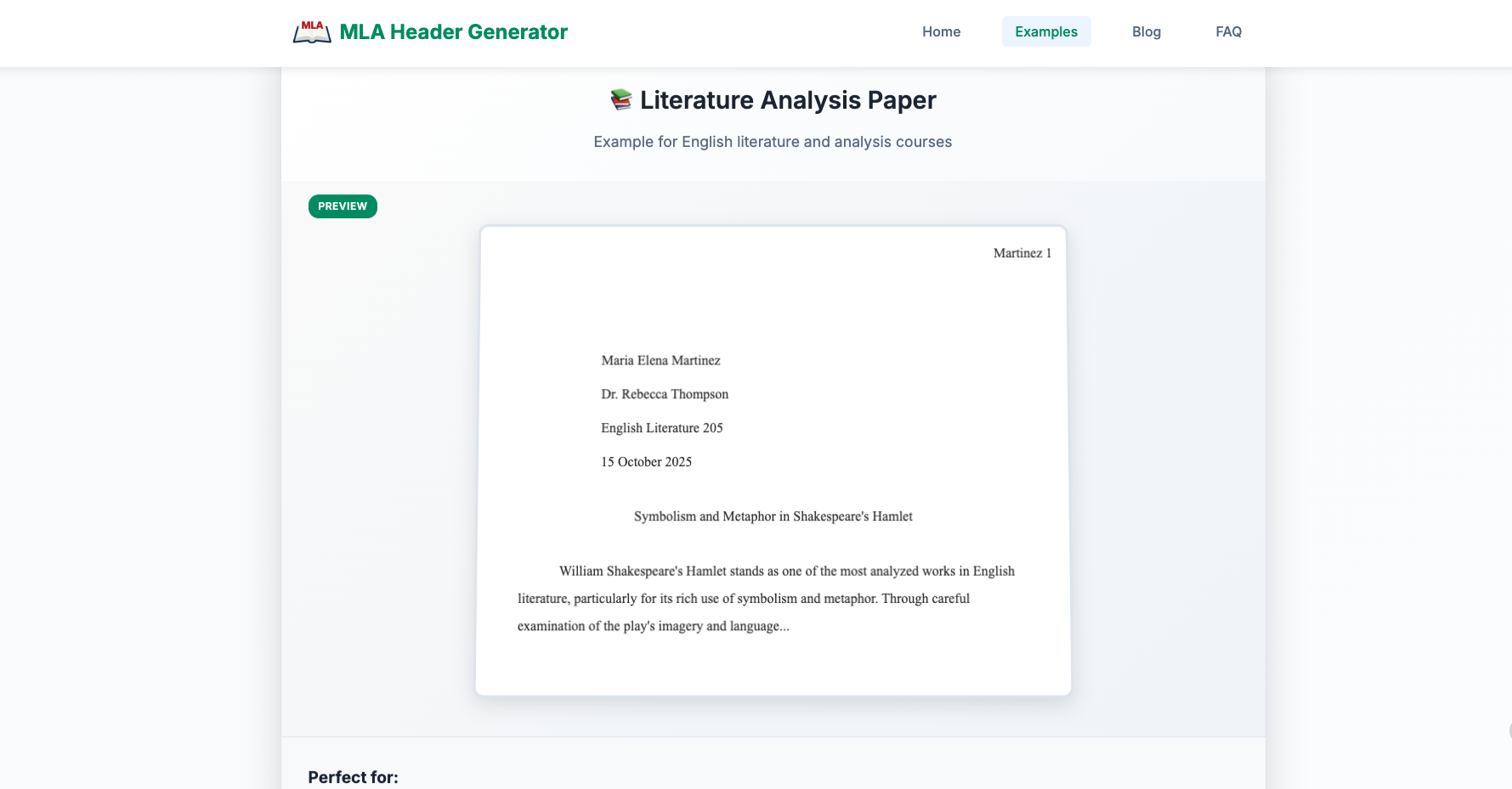 Média Générateur d'en-tête de format MLA - Générateur d'en-tête de format MLA outil en ligne gratuit pour les étudiants 3
