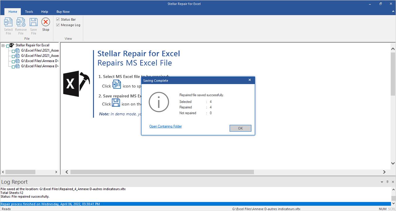 การซ่อมแซมตัวเอกสำหรับ Excel media 4