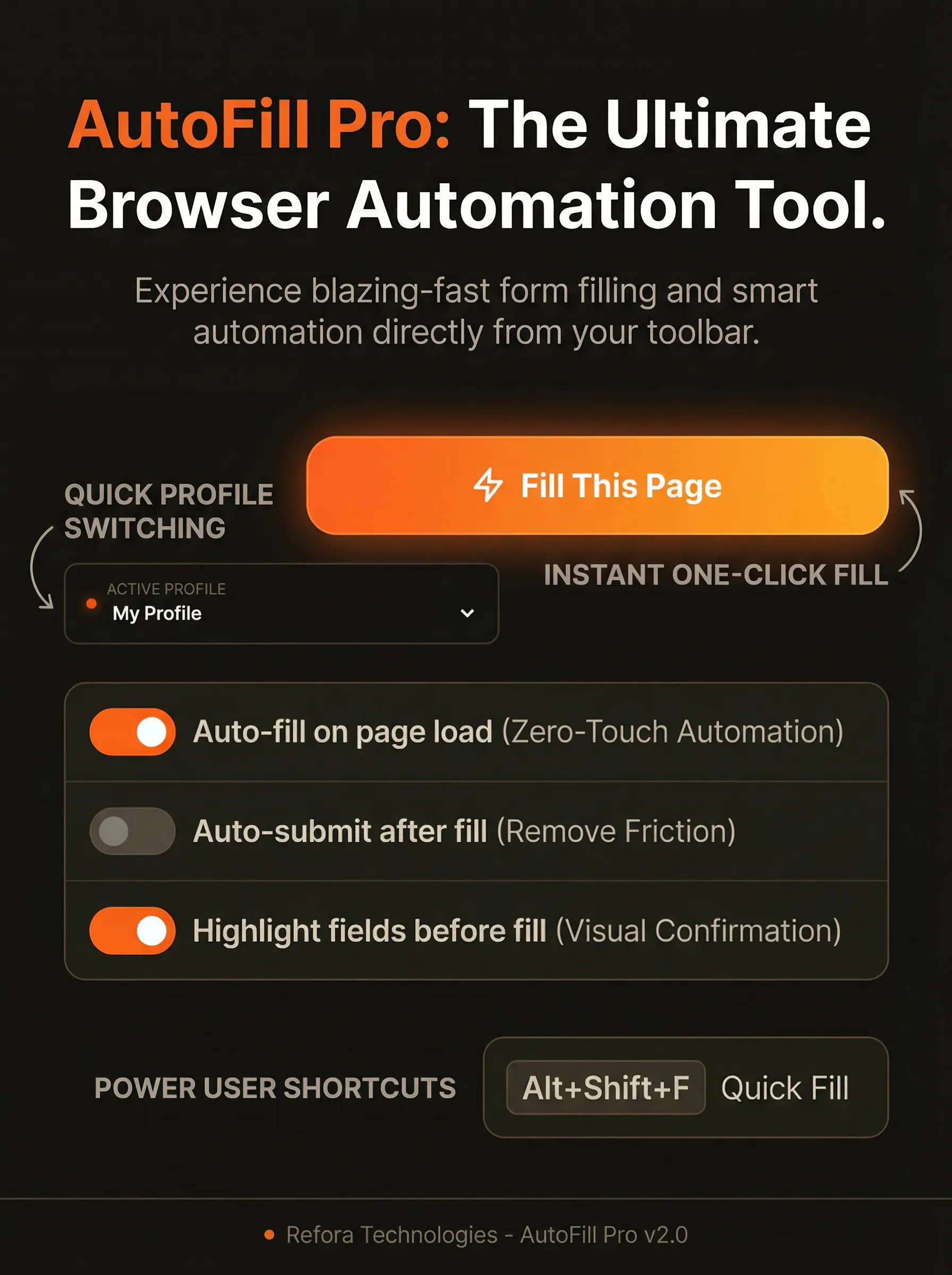 AutoFill Pro 제품 배너