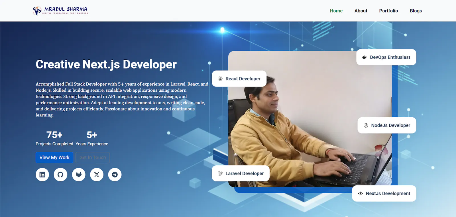 Personal Portfolio screenshot 1