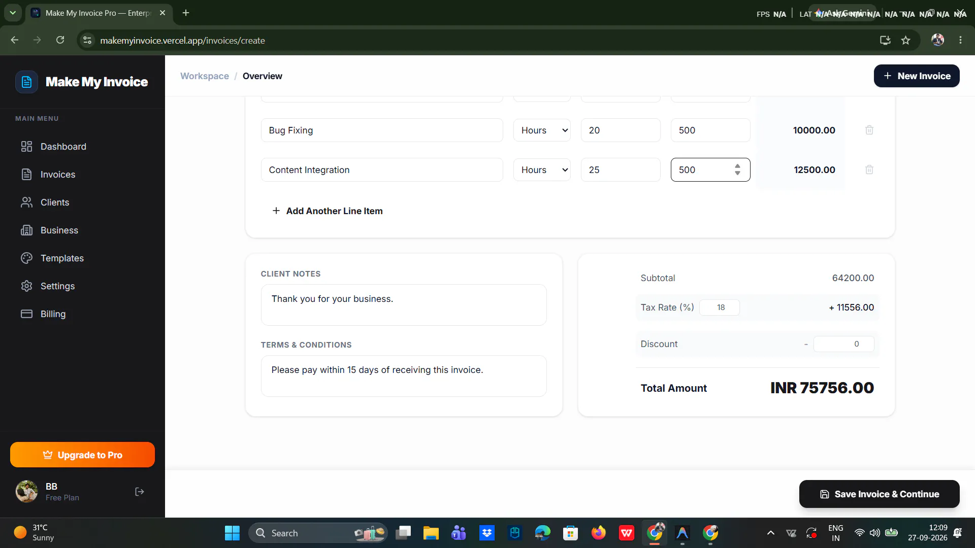 Make My Invoice Pro gallery image