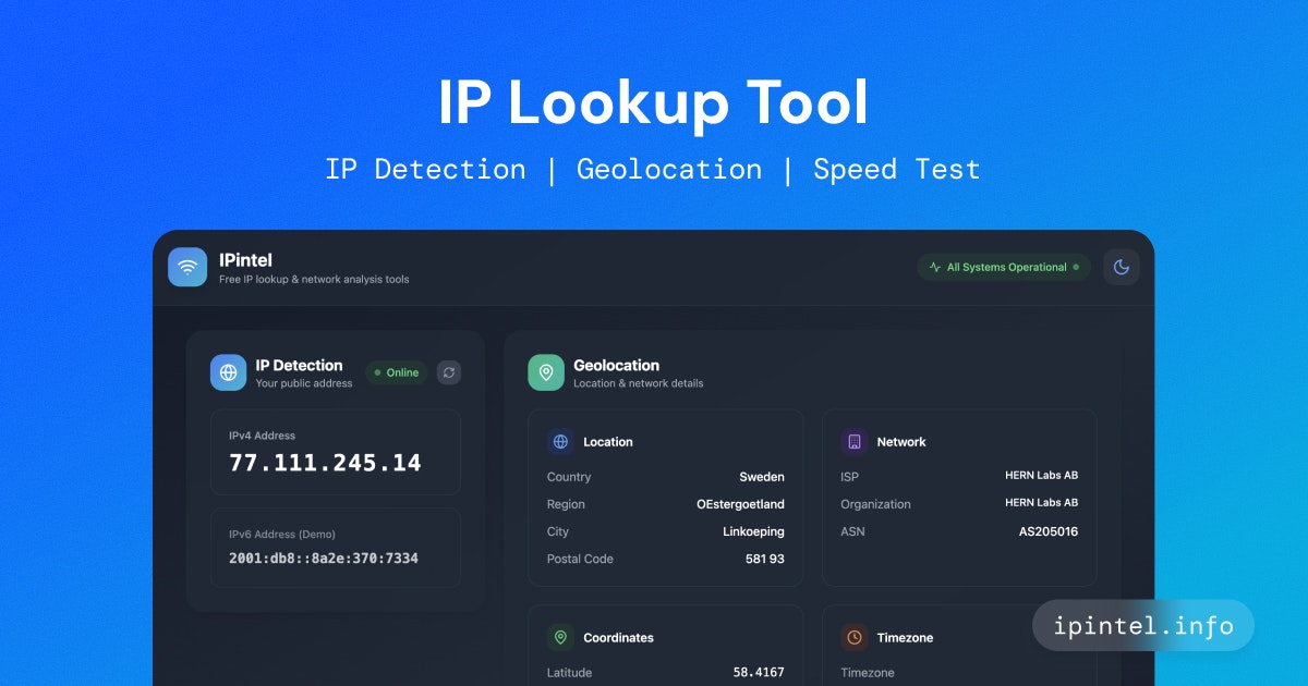iPintel - IP 조회 및 지리적 위치 도구 미디어 1