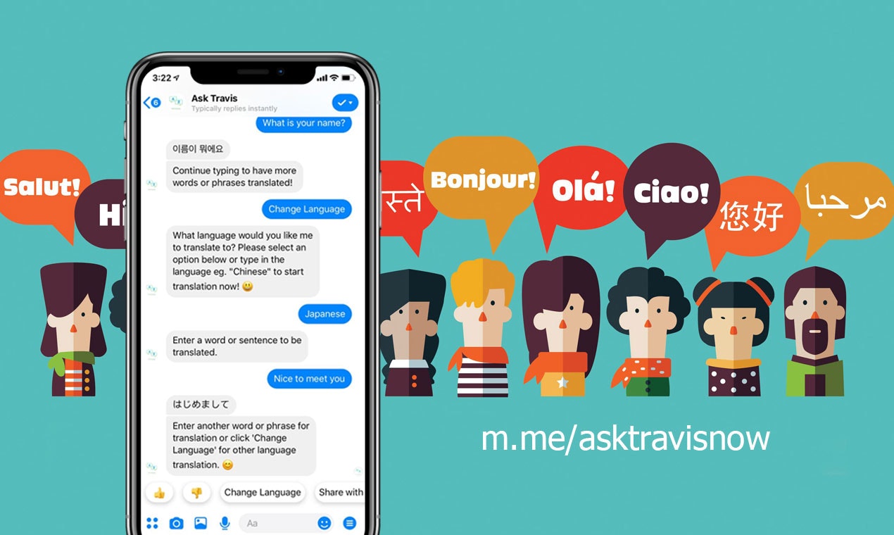 Ask Travis - Translation Chatbot gallery image
