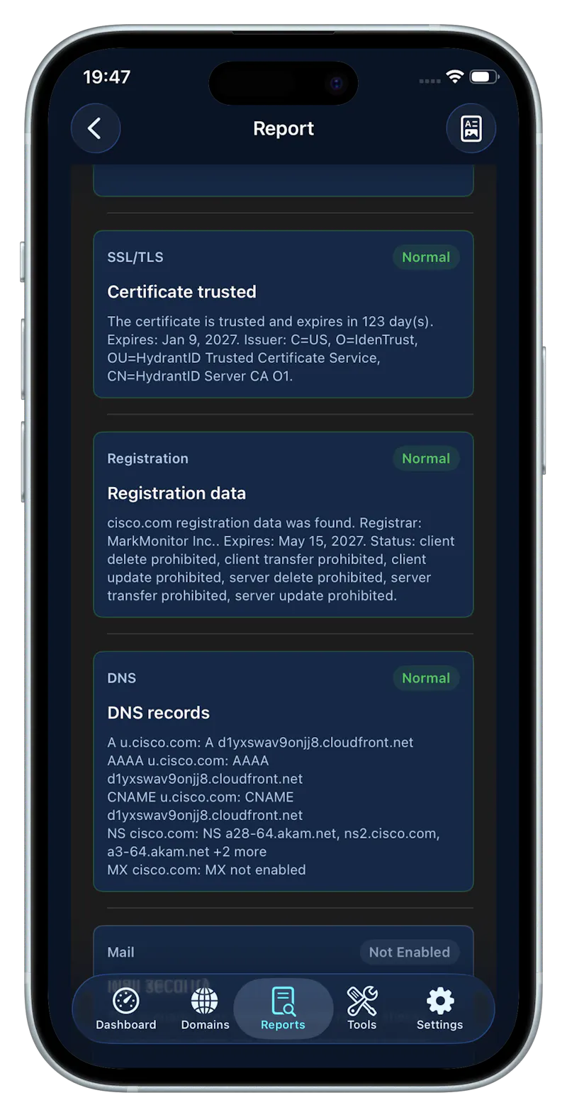 Domain Checker: DNS & SSL screenshot 3