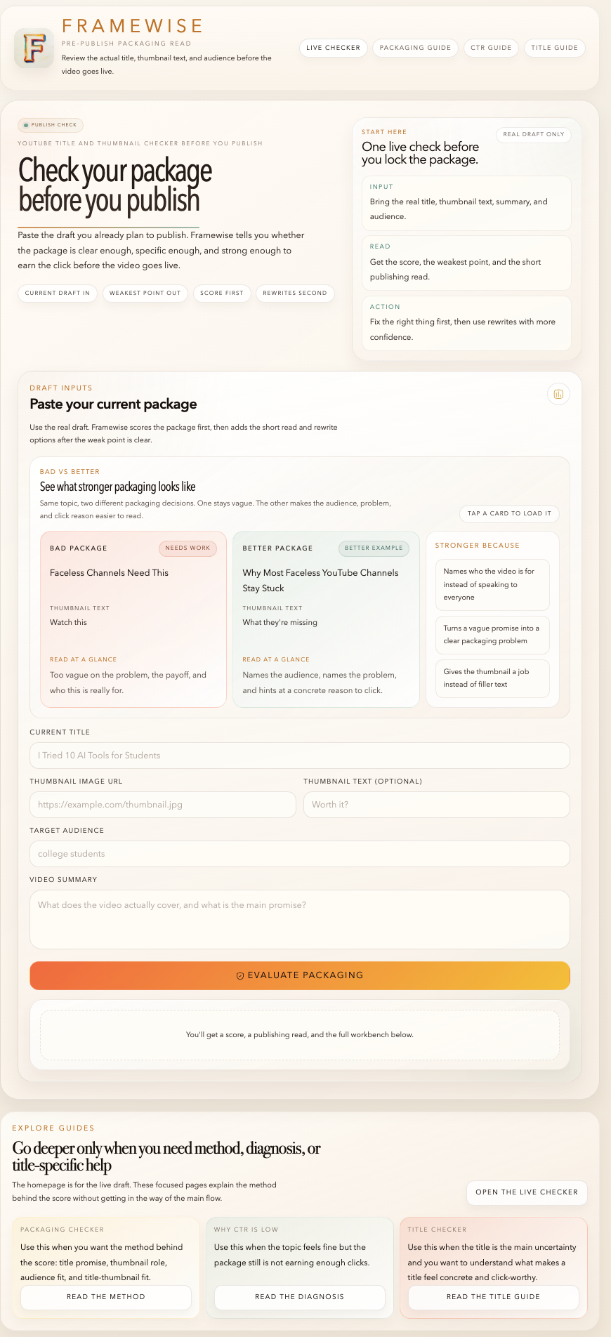 Framewise gallery image