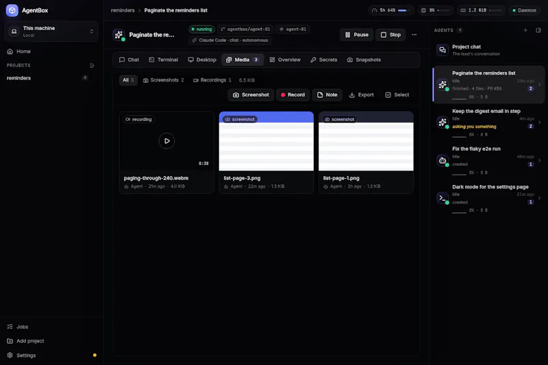AgentBox screenshot 2