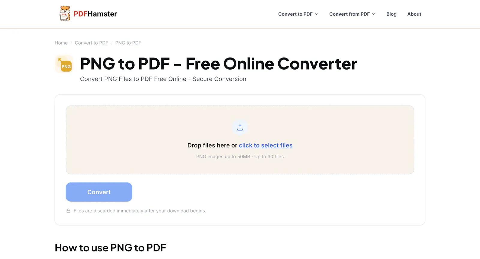 PDFHamster — Free PDF Conversion Tools screenshot 2