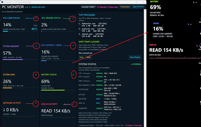 PCMonitor_v1.2 screenshot 5