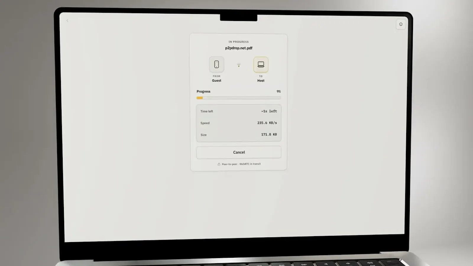 p2pdrop.net screenshot 1 (video preview)