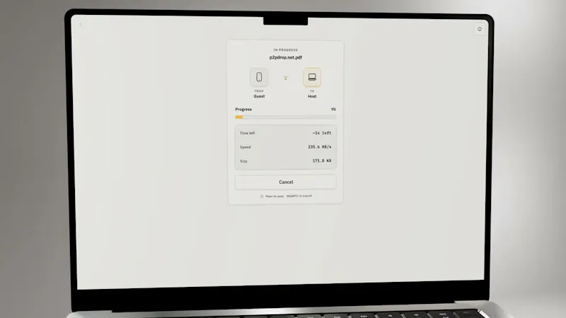 p2pdrop.net screenshot 1 (video preview)