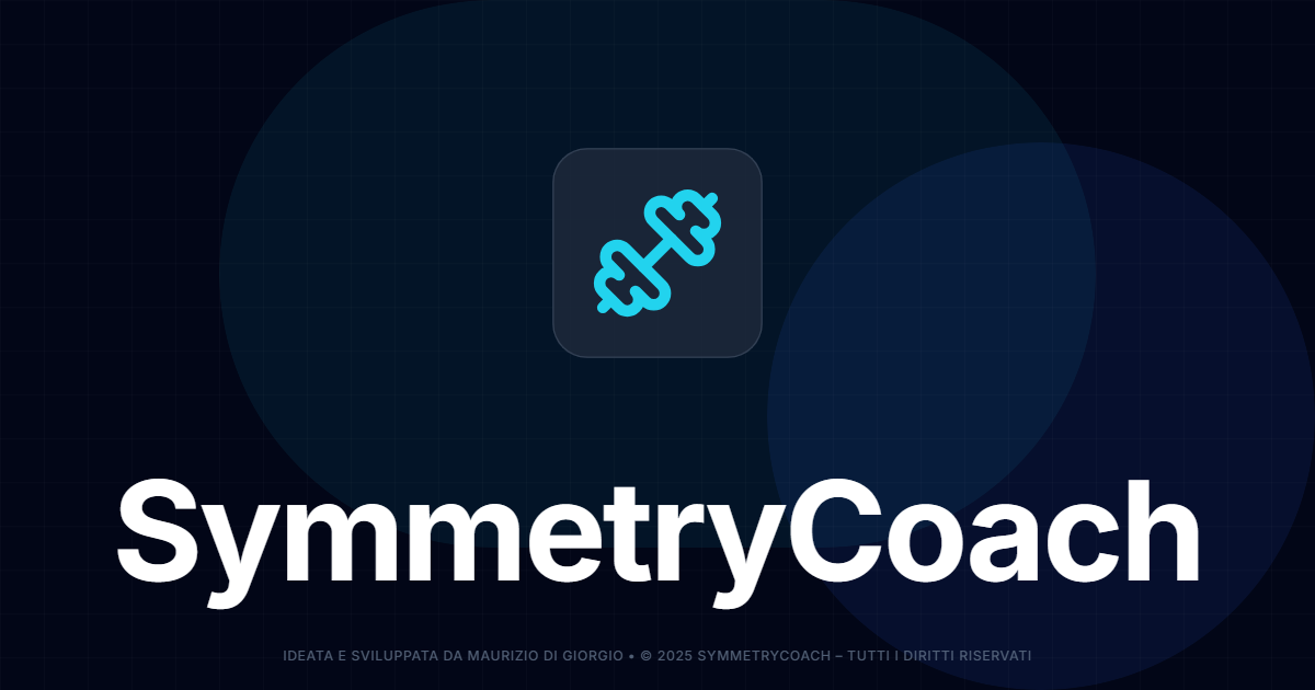 SymmetryCoach - Main product screenshot demonstrating key features and user interface